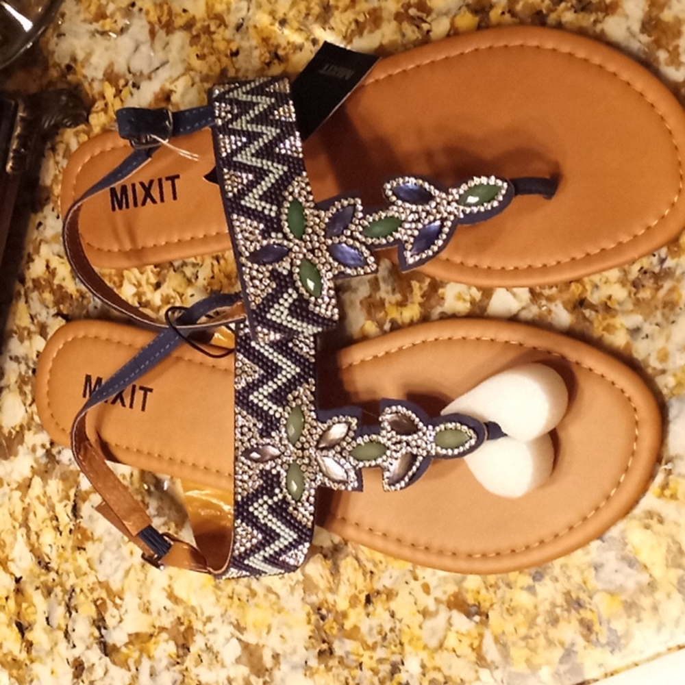 New song style sandal buy mixit rhinestone size 9